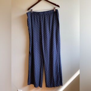 J.Jill Wide-Leg Polka Dots Crop Pant Size Large